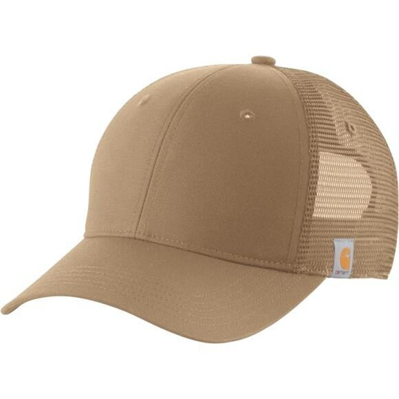 Mens Canvas Mesh Back Hat Adjustable Work Cap Sweat Wicking Outdoor Gear - Picture 1 of 3